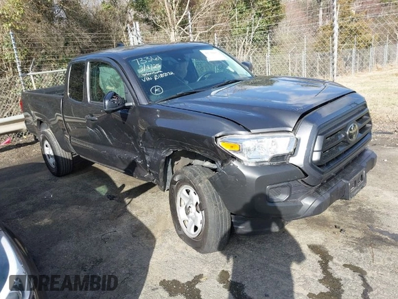 2021 Toyota Tacoma SR with VIN 3TYRX5GN6MT010072, listed as a IAAI auction lot 41730437 with 73,231 mi miles and . Bid and sale history available at DreamBid. Image 1.