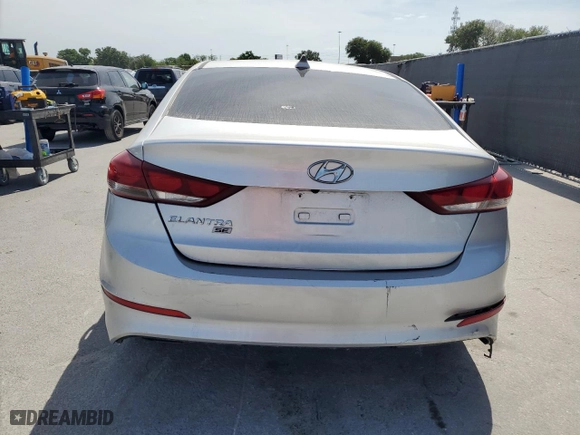 2018 Hyundai Elantra SEL with VIN 5NPD84LF3JH219637, listed as a Copart auction lot 53680215 with 67,398 mi miles and Salvage Title. Bid and sale history available at carsss.com. Image 6.
