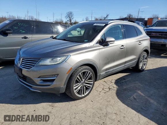 2016 Lincoln MKC Reserve with VIN 5LMTJ3DH8GUJ18868, listed as a Copart auction lot 89339255 with 60,298 mi miles and Salvage Title. Bid and sale history available at DreamBid. Image 1.