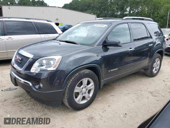 2007 GMC Acadia SLE with VIN 1GKEV13787J145334, listed as a Copart auction lot 66672294 with Not Provided miles and Non Repairable. Bid and sale history available at DreamBid. Image 1.