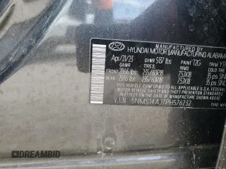 2023 Hyundai Santa Fe SE with VIN 5NMS14AJ7PH576232, listed as a Copart auction lot 56902025 with 23,314 mi miles and Salvage title. Bid and sale history available at DreamBid. Image 13.