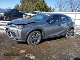 2021 Lexus UX with VIN JTHP9JBH2M2052087, listed as a Copart auction lot 42678575 with 37,074 mi miles and Salvage Title. Bid and sale history available at carsss.com. Image 1.