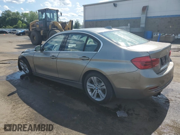 2018 BMW 3 Series 330i xDrive with VIN WBA8D9C54JEM33941, listed as a Copart auction lot 59501545 with 46,016 mi miles and Salvage title. Bid and sale history available at DreamBid. Image 2.