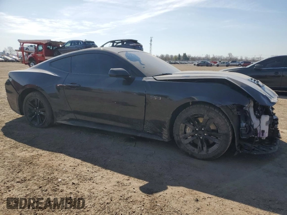 2024 Ford Mustang GT with VIN 1FA6P8CFXR5424747, listed as a Copart auction lot 52578245 with 32,975 mi miles and Salvage title. Bid and sale history available at DreamBid. Image 4.