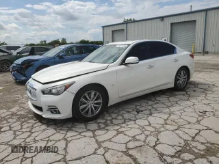 2015 Infiniti Q50 Premium with VIN JN1BV7AP5FM345771, listed as a Copart auction lot 59021485 with 170,199 mi miles and Salvage title. Bid and sale history available at DreamBid. Image 1.