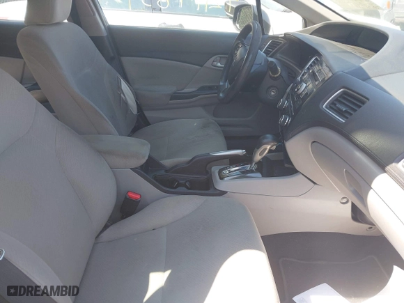 2013 Honda Civic Sdn LX with VIN 2HGFB2F59DH524429, listed as a IAAI auction lot 42114834 with 280,101 mi miles. Bid and sale history available at carsss.com. Image 5.