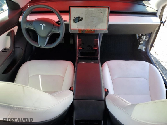 2020 Tesla Model 3 Standard Range Plus with VIN 5YJ3E1EA4LF806743, listed as a Copart auction lot 44578435 with 35,113 mi miles and Salvage Title. Bid and sale history available at carsss.com. Image 8.