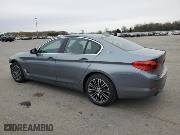 2019 BMW 5 Series 530e xDrive with VIN WBAJB1C56KB375312, listed as a Copart auction lot 52709125 with 63,422 mi miles and Salvage title. Bid and sale history available at DreamBid. Image 2.