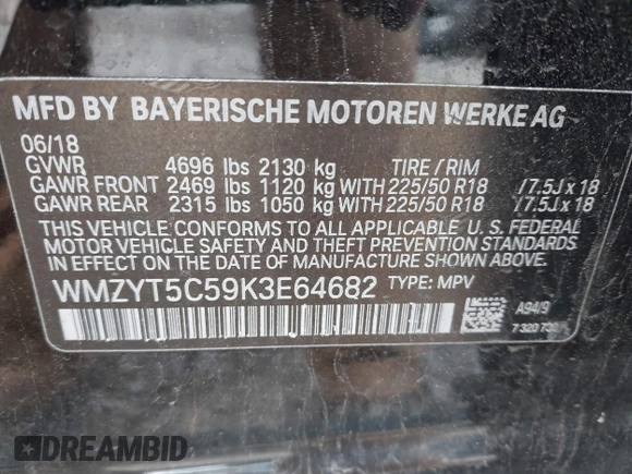 2019 MINI Countryman Cooper S с VIN WMZYT5C59K3E64682, выставлен на аукционе IAAI как лот 42149889 с пробегом Не указан миль и . История ставок и продаж доступна на DreamBid. Изображение 9.