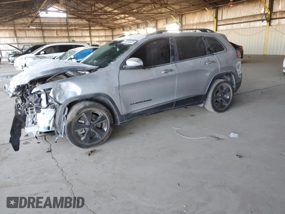 2021 Jeep Cherokee Altitude with VIN 1C4PJLLB7MD168999, listed as a Copart auction lot 44343825 with 49,093 mi miles and Salvage Title. Bid and sale history available at carsss.com. Image 1.