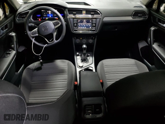 2023 Volkswagen Tiguan S with VIN 3VVFB7AX9PM058545, listed as a Copart auction lot 87412544 with 3,902 mi miles and Salvage title. Bid and sale history available at DreamBid. Image 8.