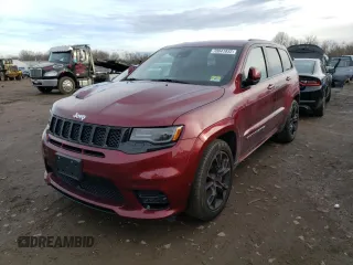 2017 Jeep Grand Cherokee SRT with VIN 1C4RJFDJ3HC919625, listed as a Copart auction lot 56986453 with 52,711 mi miles and Salvage Title. Bid and sale history available at carsss.com. Image 1.