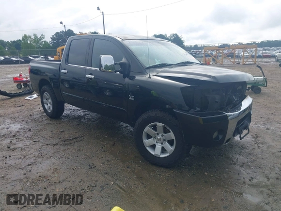 2004 Nissan Titan LE z VIN 1N6AA07A14N592255, wystawiony jako IAAI lot #42264477 z przebiegiem 191 259 mil mil oraz . Historia ofert i sprzedaży dostępna na DreamBid. Obrazek 1.