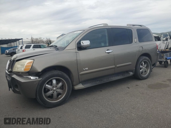 2007 Nissan Armada SE с VIN 5N1AA08A17N708331, выставлен на аукционе Copart как лот 49827135 с пробегом 235 239 миль миль и Списание • Salvage title. История ставок и продаж доступна на DreamBid. Изображение 1.