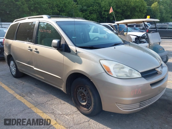 2005 Toyota Sienna CE с VIN 5TDZA23C15S279226, выставлен на аукционе IAAI как лот 42670735 с пробегом 521 527 миль миль и . История ставок и продаж доступна на DreamBid. Изображение 1.