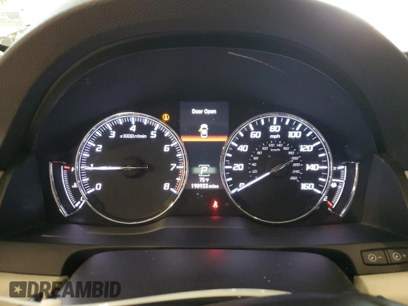 2014 Acura RLX Advance with VIN JH4KC1F90EC000564, listed as a Copart auction lot 59930075 with 190,933 mi miles and Salvage title. Bid and sale history available at DreamBid. Image 9.