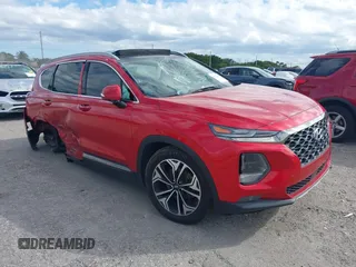 2020 Hyundai Santa Fe Limited with VIN 5NMS53AA8LH278765, listed as a IAAI auction lot 41339654 with 89,946 mi miles and . Bid and sale history available at DreamBid. Image 1.