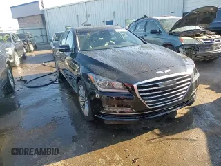 2017 Genesis G80 3.8L with VIN KMHGN4JE2HU193561, listed as a Copart auction lot 81742214 with 75,904 mi miles and Salvage Title. Bid and sale history available at DreamBid. Image 13.