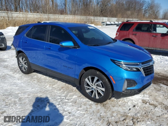 2024 Chevrolet Equinox LT with VIN 3GNAXKEG5RL256563, listed as a Copart auction lot 46363395 with 17,710 mi miles and Non Repairable. Bid and sale history available at DreamBid. Image 4.