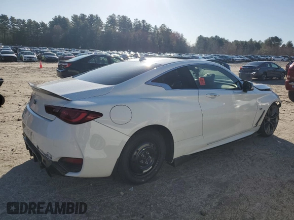 2018 Infiniti Q60 Luxe with VIN JN1EV7EK8JM340696, listed as a Copart auction lot 52930295 with 111,375 mi miles and Salvage Title. Bid and sale history available at carsss.com. Image 3.