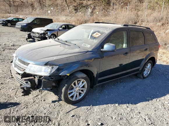 2013 Dodge Journey SXT with VIN 3C4PDDBG7DT505871, listed as a Copart auction lot 54657255 with 118,395 mi miles and Non Repairable. Bid and sale history available at DreamBid. Image 1.