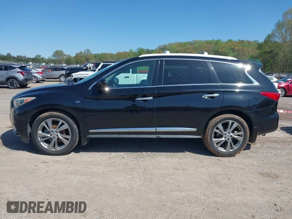 2015 Infiniti QX60 with VIN 5N1AL0MM7FC521714, listed as a IAAI auction lot 41897689 with 186,610 mi miles. Bid and sale history available at carsss.com. Image 14.