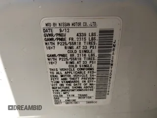 2013 Nissan Rogue S with VIN JN8AS5MT3DW509166, listed as a IAAI auction lot 41733859 with 126,619 mi miles and . Bid and sale history available at DreamBid. Image 9.