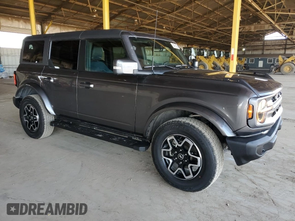 2022 Ford Bronco with VIN 1FMEE5DP0NLA77206, listed as a Copart auction lot 54721335 with 41,379 mi miles and Salvage Title. Bid and sale history available at carsss.com. Image 4.