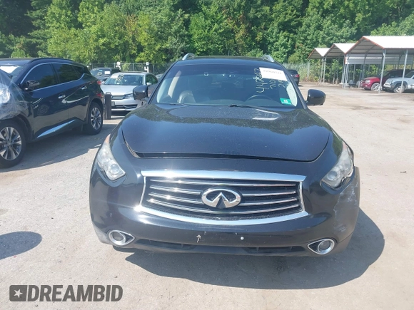 2014 Infiniti QX70 with VIN JN8CS1MW7EM410150, listed as a IAAI auction lot 39960321 with Not Provided miles and . Bid and sale history available at DreamBid. Image 12.
