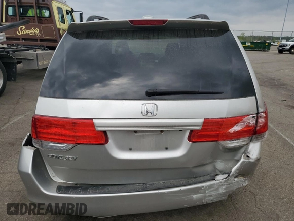 2009 Honda Odyssey EX-L with VIN 5FNRL38769B012220, listed as a Copart auction lot 54767415 with 192,640 mi miles and Salvage Title. Bid and sale history available at carsss.com. Image 6.