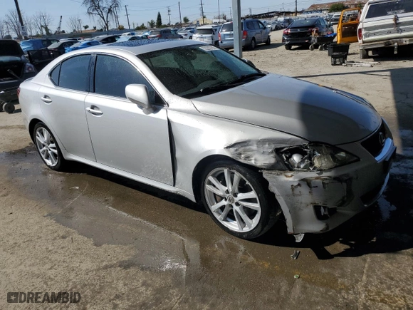 2006 Lexus IS 350 Auto with VIN JTHBE262065003344, listed as a Copart auction lot 52252785 with 238,602 mi miles and Salvage Title. Bid and sale history available at carsss.com. Image 4.