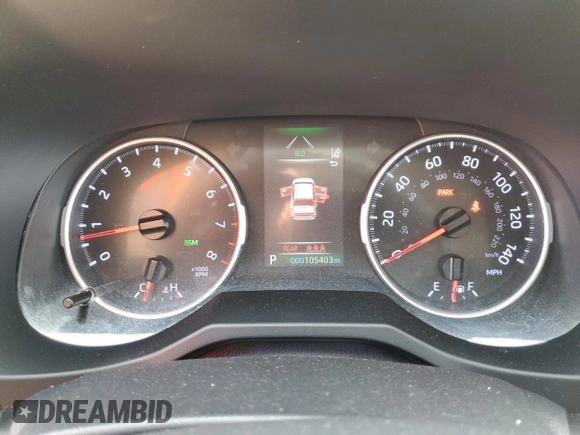 2019 Toyota RAV4 XLE with VIN JTMW1RFV5KD500679, listed as a Copart auction lot 48762575 with 105,403 mi miles and Salvage Title. Bid and sale history available at carsss.com. Image 9.