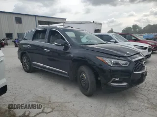 2019 Infiniti QX60 Luxe with VIN 5N1DL0MM2KC510398, listed as a Copart auction lot 60469365 with 130,117 mi miles and Salvage title. Bid and sale history available at DreamBid. Image 4.