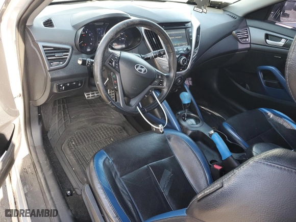 2013 Hyundai Veloster Turbo w/Black Int with VIN KMHTC6AE6DU106299, listed as a Copart auction lot 46308675 with 152,911 mi miles and Salvage Title. Bid and sale history available at carsss.com. Image 8.