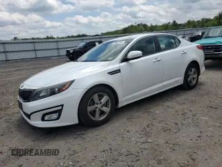 2014 Kia Optima LX with VIN 5XXGM4A79EG319859, listed as a Copart auction lot 59025165 with 144,104 mi miles and Salvage title. Bid and sale history available at DreamBid. Image 1.
