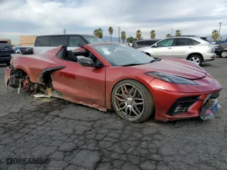 2021 Chevrolet Corvette 2LT with VIN 1G1YB3D43M5113843, listed as a Copart auction lot 41469765 with 0 mi miles and Salvage Title. Bid and sale history available at carsss.com. Image 4.