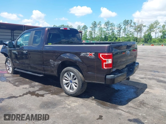 2018 Ford F-150 XL with VIN 1FTEX1EP4JFE00607, listed as a IAAI auction lot 42258768 with 89,273 mi miles and . Bid and sale history available at DreamBid. Image 3.