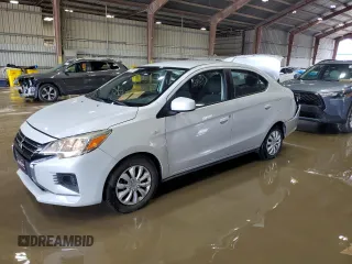 2021 Mitsubishi Mirage ES with VIN ML32FUFJ5MHF02630, listed as a Copart auction lot 60232945 with 87,709 mi miles and Salvage title. Bid and sale history available at DreamBid. Image 1.