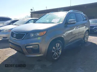 2012 Kia Sorento SX with VIN 5XYKW4A22CG293994, listed as a IAAI auction lot 41785367 with 152,636 mi miles. Bid and sale history available at carsss.com. Image 2.