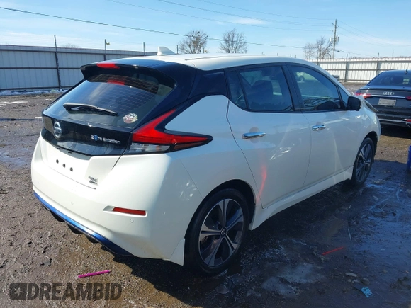 2022 Nissan LEAF SV Plus with VIN 1N4BZ1CV9NC557996, listed as a IAAI auction lot 41580168 with 32,833 mi miles and . Bid and sale history available at DreamBid. Image 4.