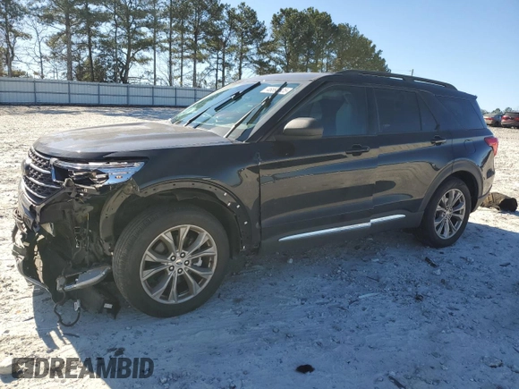 2021 Ford Explorer XLT with VIN 1FMSK7DH2MGC06991, listed as a Copart auction lot 48494615 with 61,222 mi miles and Salvage Title. Bid and sale history available at carsss.com. Image 1.