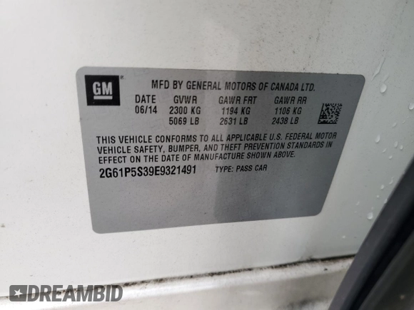 2014 Cadillac XTS Premium z VIN 2G61P5S39E9321491, wystawiony jako Copart lot #48762365 z przebiegiem 117 681 mil mil oraz Szkoda całkowita • Salvage title. Historia ofert i sprzedaży dostępna na DreamBid. Obrazek 12.