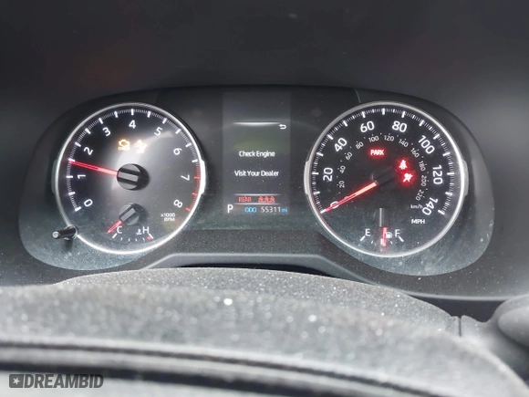 2020 Toyota RAV4 XLE with VIN 2T3P1RFV4LW131273, listed as a IAAI auction lot 41434932 with 55,311 mi miles. Bid and sale history available at carsss.com. Image 7.