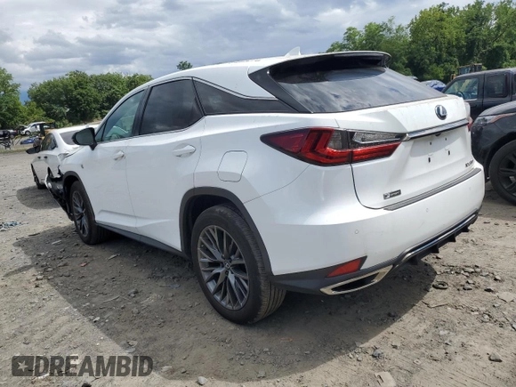2020 Lexus RX with VIN 2T2SZMDA0LC221256, listed as a Copart auction lot 66888844 with 39,902 mi miles and Salvage Title. Bid and sale history available at carsss.com. Image 2.