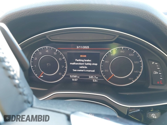 2019 Audi Q7 Prestige с VIN WA1VAAF73KD042987, выставлен на аукционе IAAI как лот 41744318 с пробегом 52 581 миль миль и . История ставок и продаж доступна на DreamBid. Изображение 7.