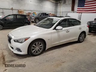 2017 Infiniti Q50 Signature Edition z VIN JN1EV7AR5HM832938, wystawiony jako Copart lot #55341535 z przebiegiem 90 660 mil mil oraz Czysty tytuł • Clean title. Historia ofert i sprzedaży dostępna na DreamBid. Obrazek 1.