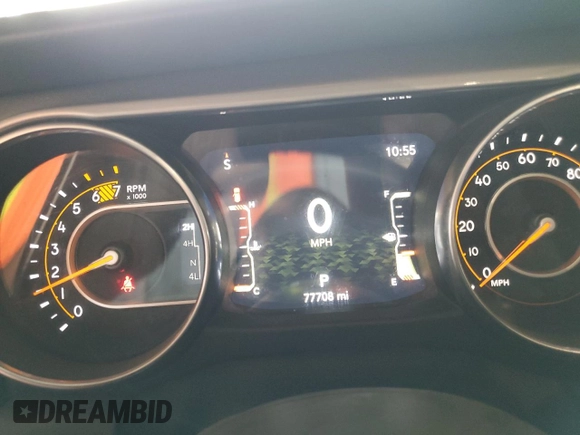 2020 Jeep Wrangler Unlimited Sahara Altitude с VIN 1C4HJXEN8LW268874, выставлен на аукционе Copart как лот 58557845 с пробегом 77 708 миль миль и Списание • Salvage title. История ставок и продаж доступна на DreamBid. Изображение 9.
