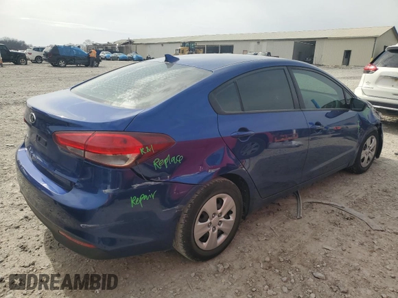 2017 Kia Forte LX with VIN 3KPFK4A72HE127214, listed as a Copart auction lot 48328015 with 97,163 mi miles and Salvage Title. Bid and sale history available at carsss.com. Image 3.
