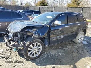 2017 Jeep Grand Cherokee Limited with VIN 1C4RJFBG9HC942611, listed as a Copart auction lot 45212905 with 116,356 mi miles and Salvage Title. Bid and sale history available at carsss.com. Image 1.