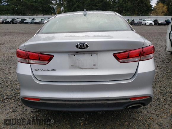2018 Kia Optima LX with VIN 5XXGT4L36JG188719, listed as a Copart auction lot 81845134 with 101,032 mi miles and Salvage Title. Bid and sale history available at DreamBid. Image 6.